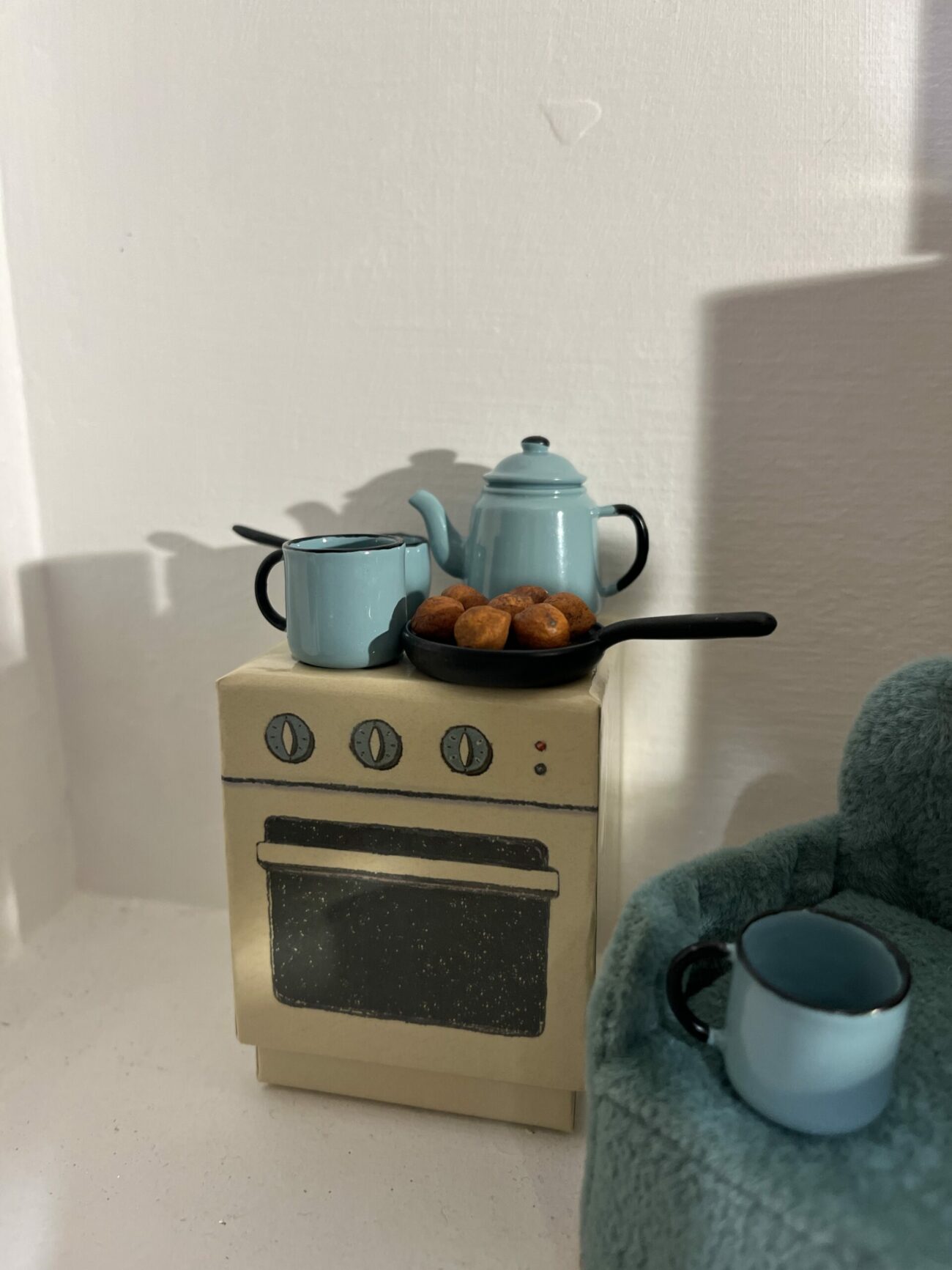 Cuisinière et sa dinette thé et gâteaux – Image 3