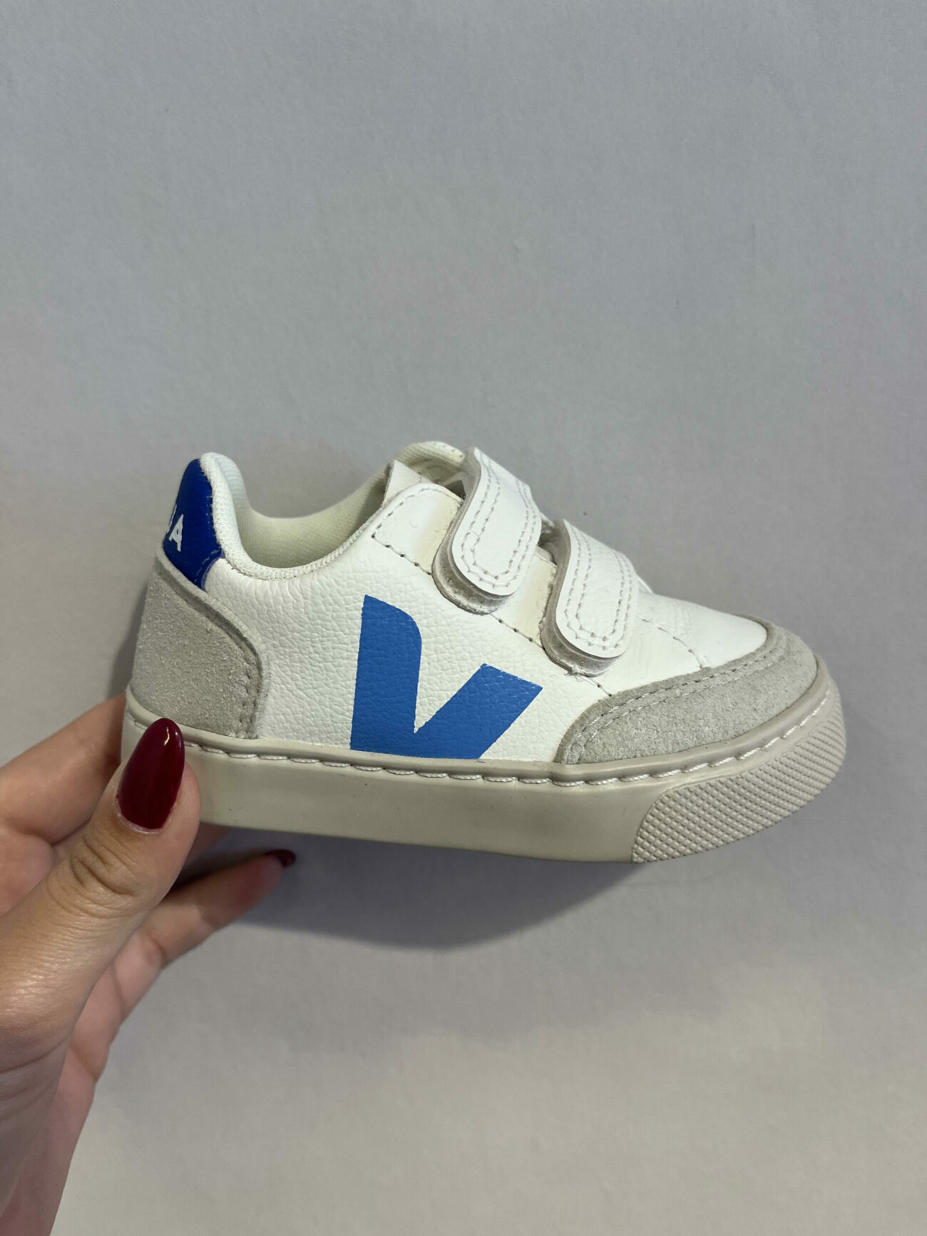 Baskets VEJA V12 CHROMEFREE LEATHER AQUA PAROS