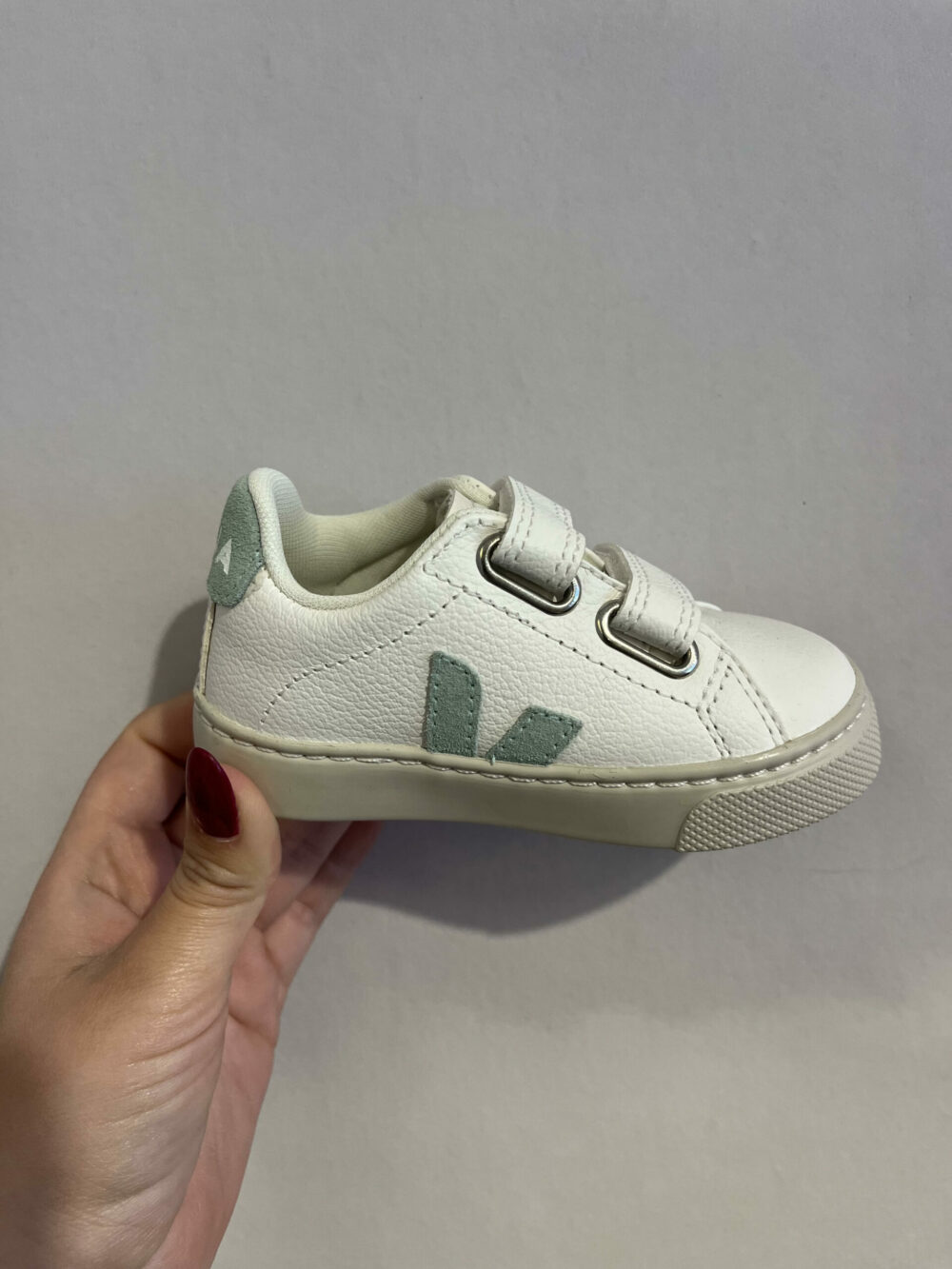 Chaussures VEJA Small Esplar Chromefree Leather Extra white matcha