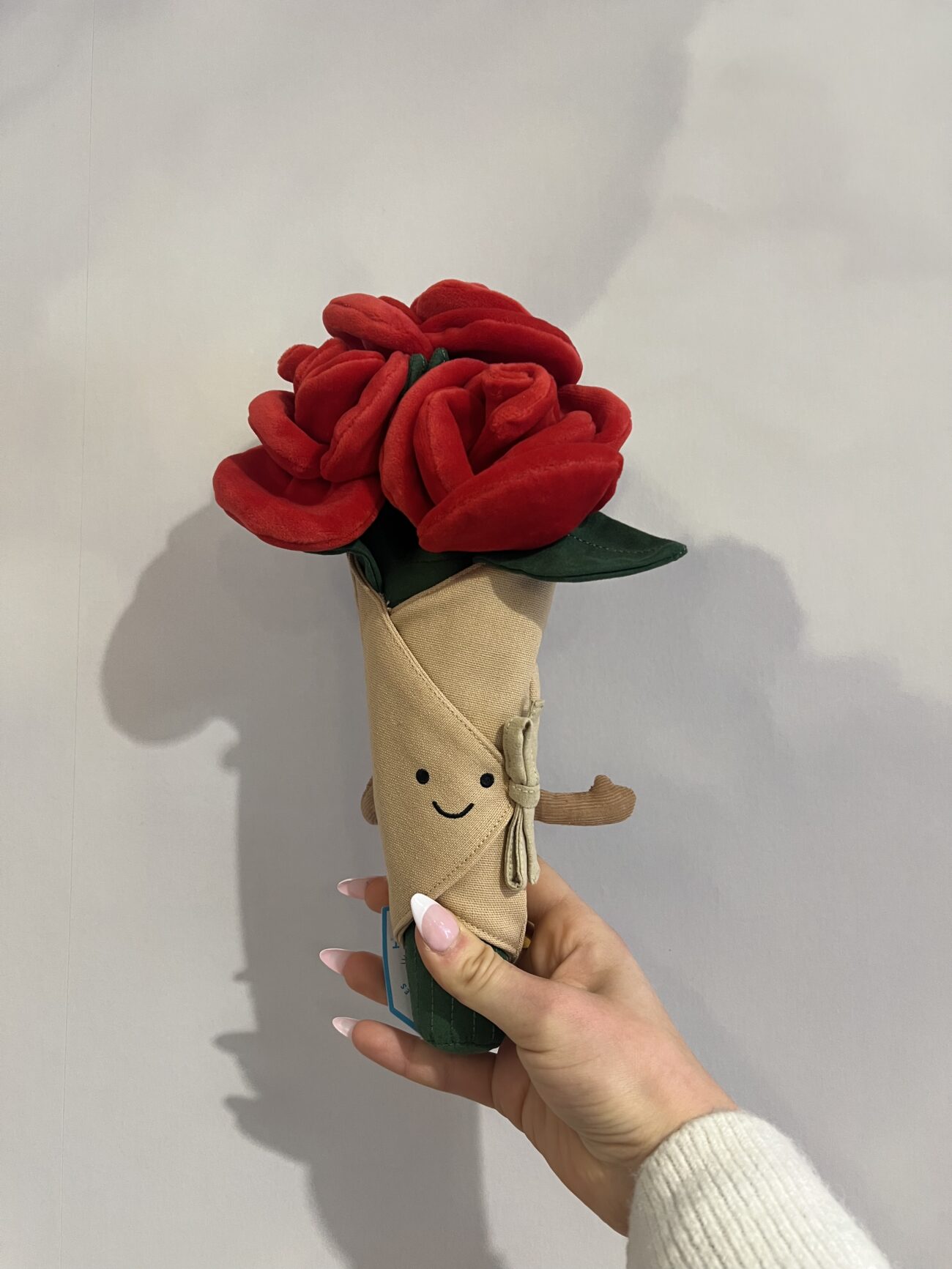 Bouquet de roses en peluche