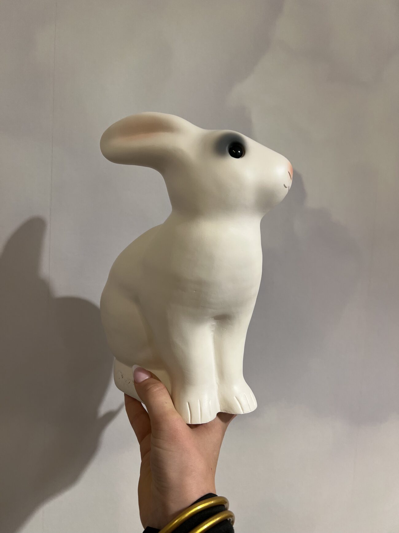 Lampe lapin blanc – Image 2